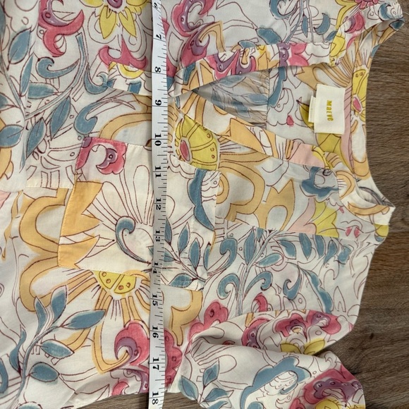 Maeve Anthropologie Tunic Blouse Women’s XS Water Colors Boho Colorful Hippie - Picture 7 of 10